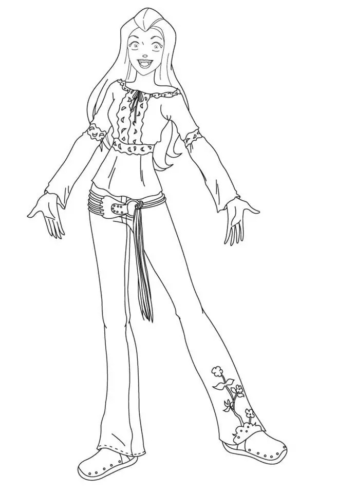 Zeichnen Totally Spies druckbare einfach