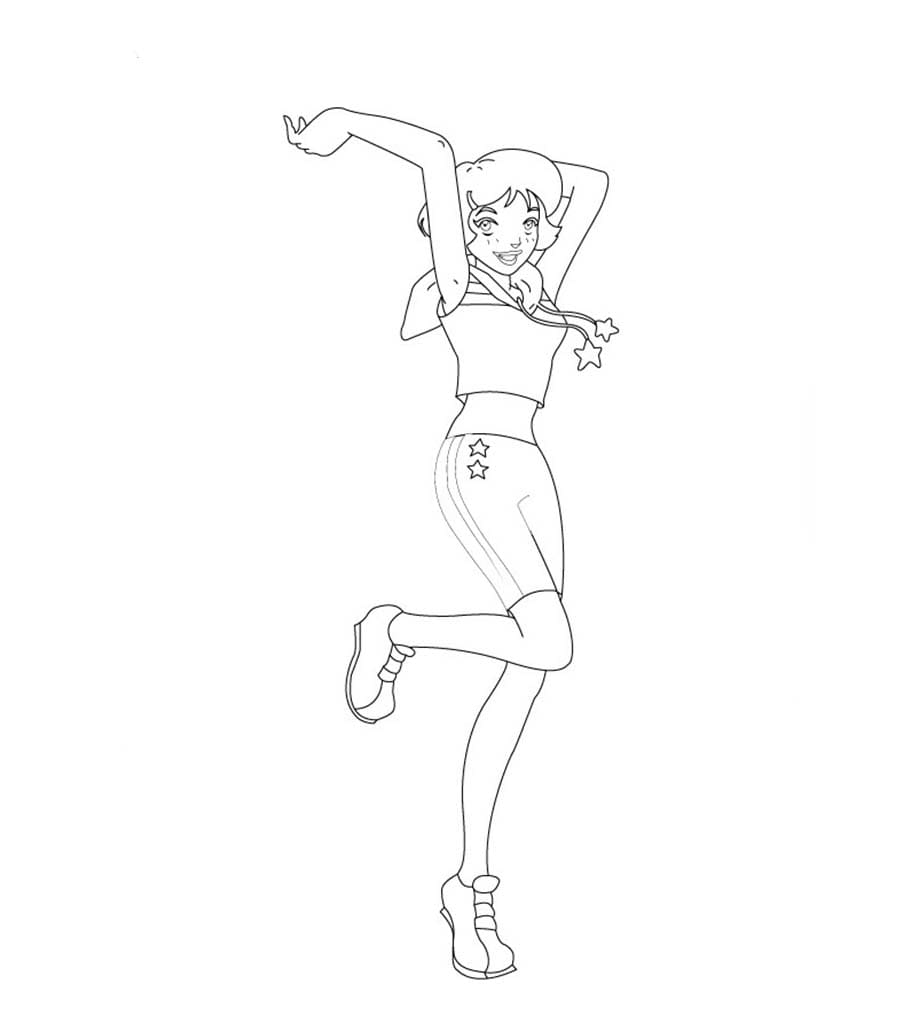 Zeichnen Totally Spies kostenlos für Kinder