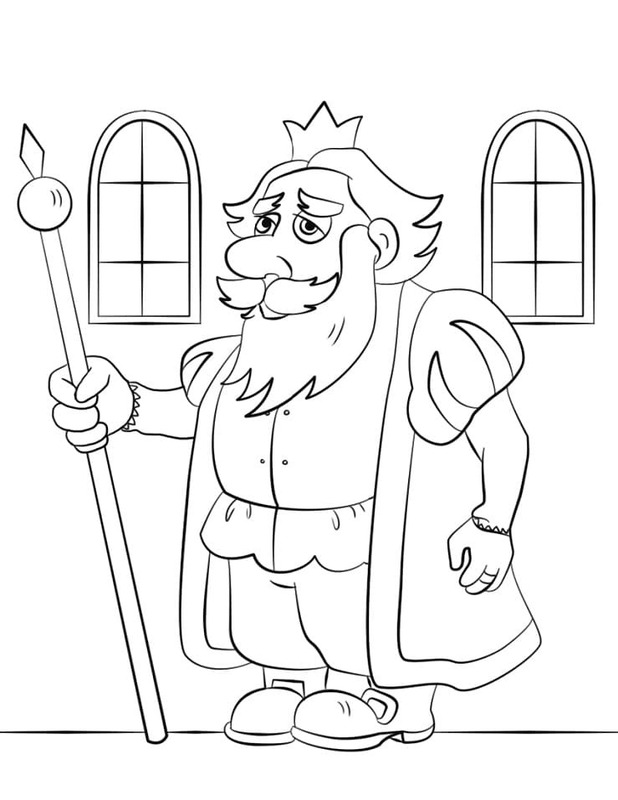 Zeichnen von König druckbare schlicht