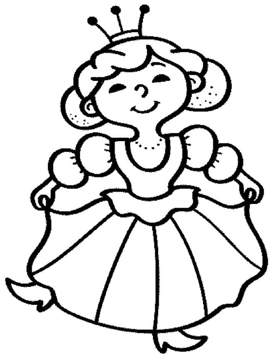 Zeichnen von Königin kostenlos druckbare schlicht