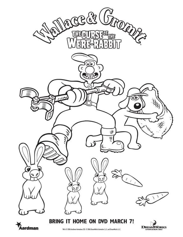 Zeichnen Wallace und Gromit Schlicht