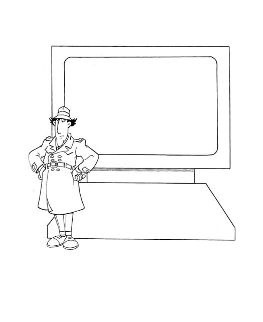 Zeichnung von Inspector Gadget 4