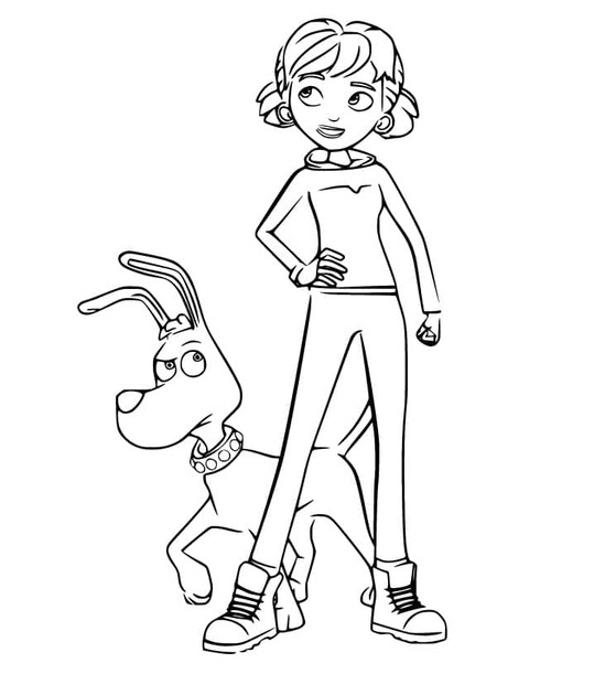 Zeichnung von Inspector Gadget zum Ausdrucken