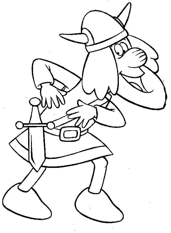 Zeichnung Wickie und die starken Männer druckbar