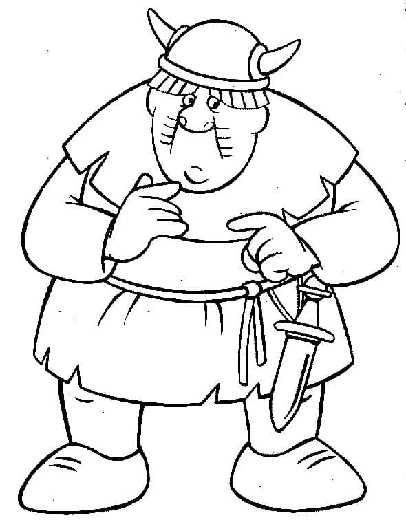 Zeichnung Wickie und die starken Männer zum Ausdrucken