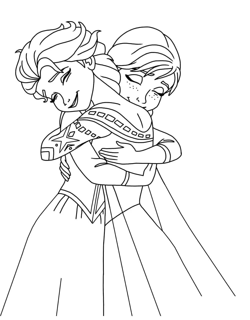 Zum Ausdrucken Elsa und Anna