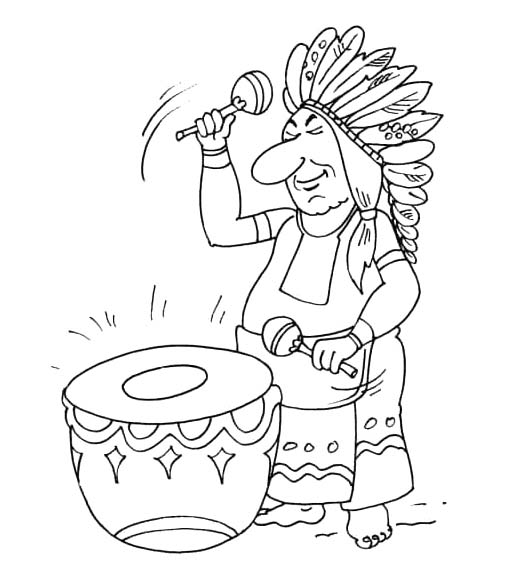 Zum Ausdrucken Indianer