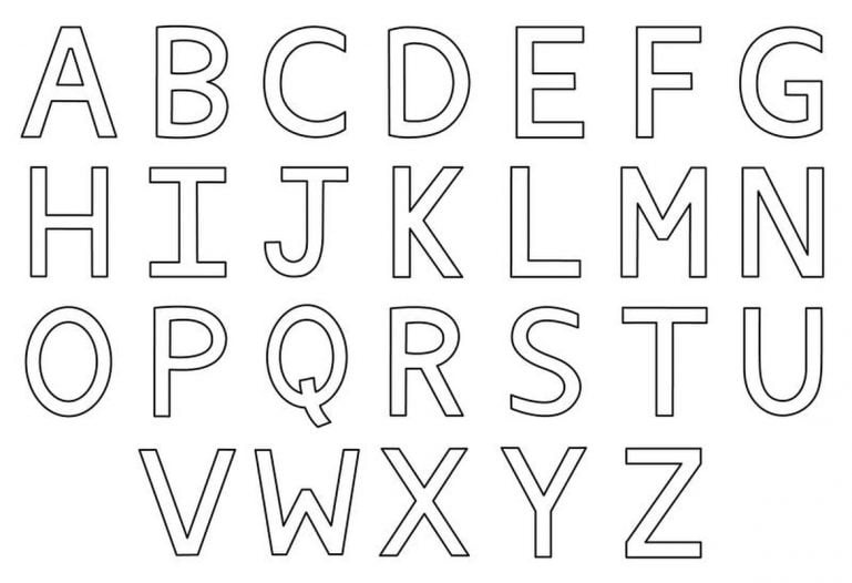 Alphabet druckbar
