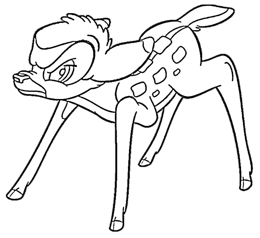 Bambi kostenlos druckbare schlicht