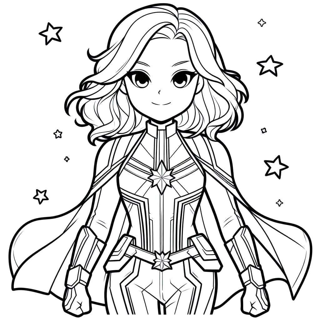 Captain Marvel kostenlos für Kinder