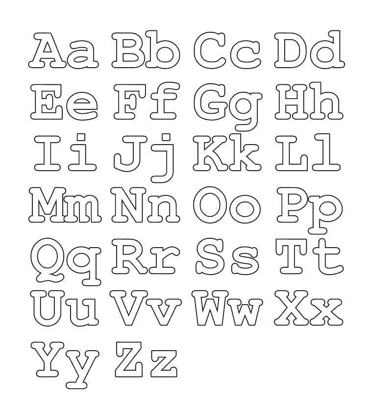 Druckbar Alphabet