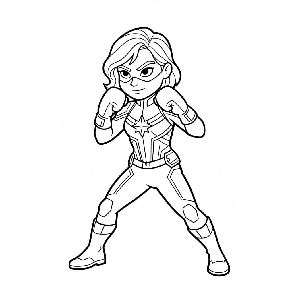 Druckbar Captain Marvel