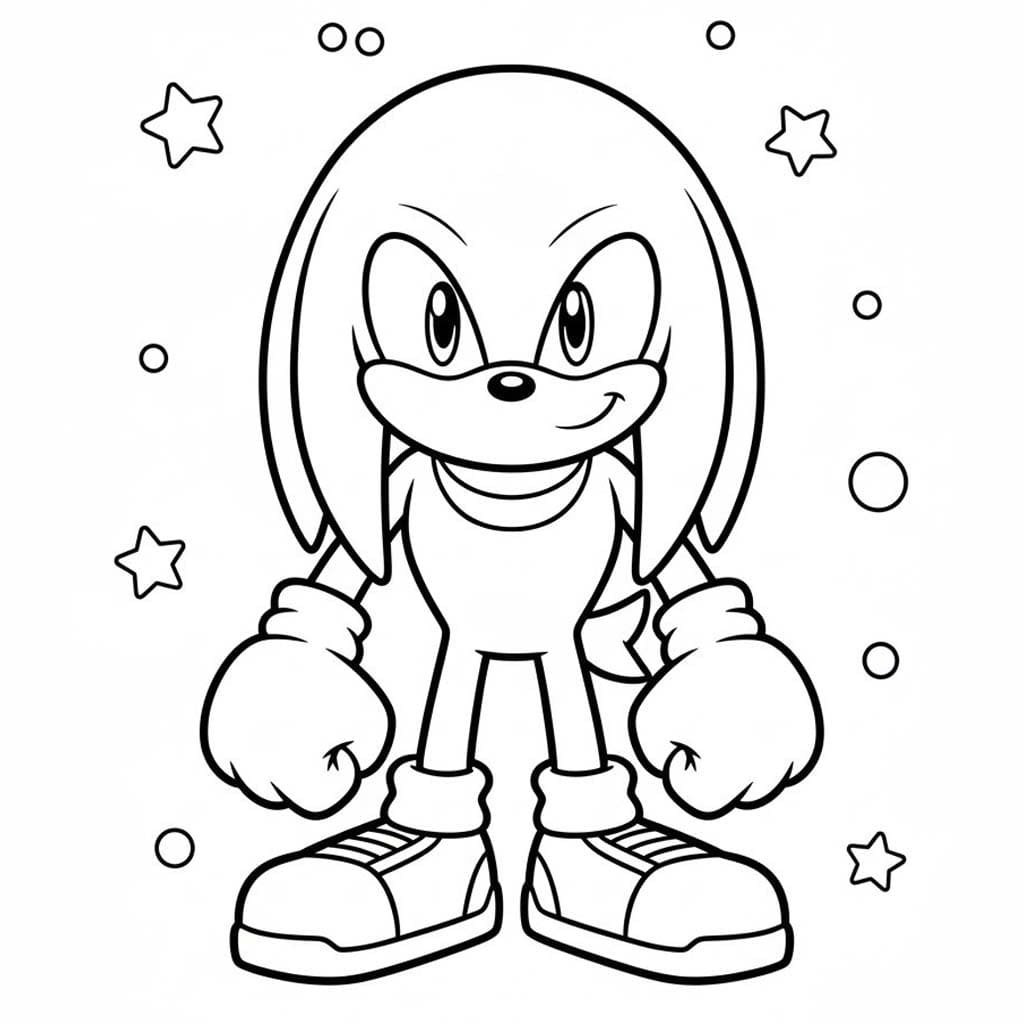 Druckbare kostenlos Knuckles