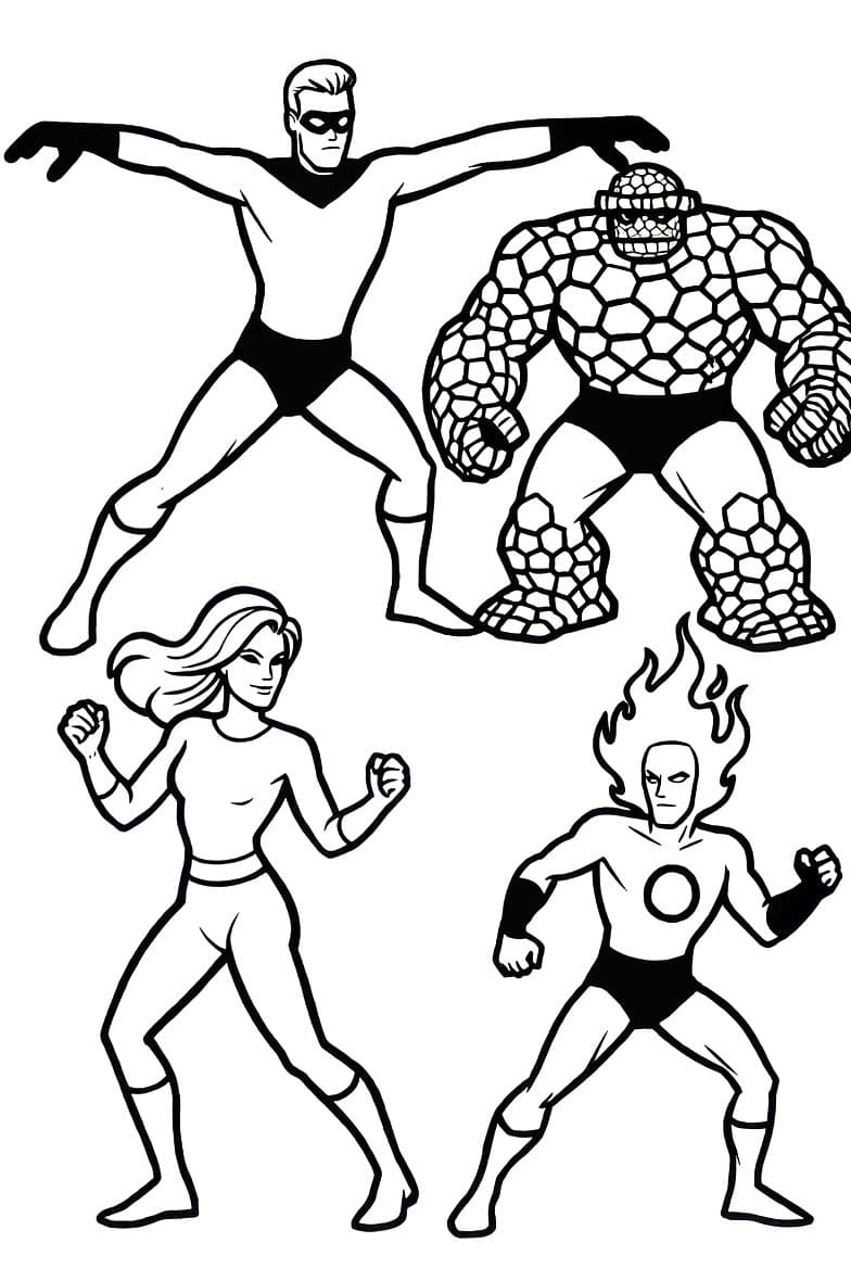 Fantastic Four zum Ausdrucken