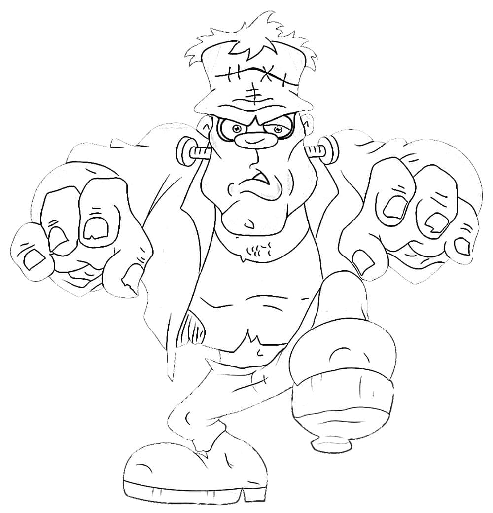 Frankenstein kostenlos druckbar für Kinder