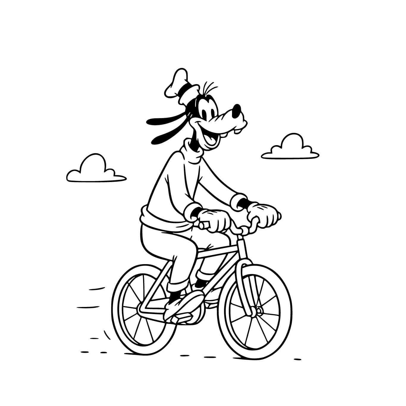 Goofy druckbar für Kinder