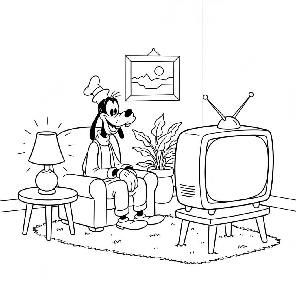 Goofy zum Ausdrucken für Kinder