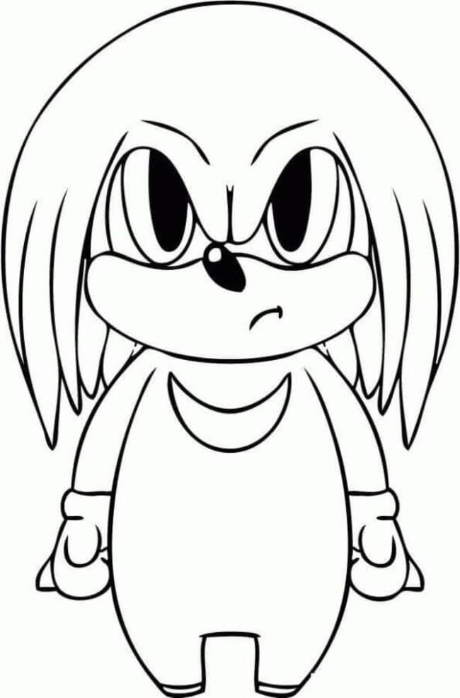 Knuckles zum Ausdrucken für Kinder