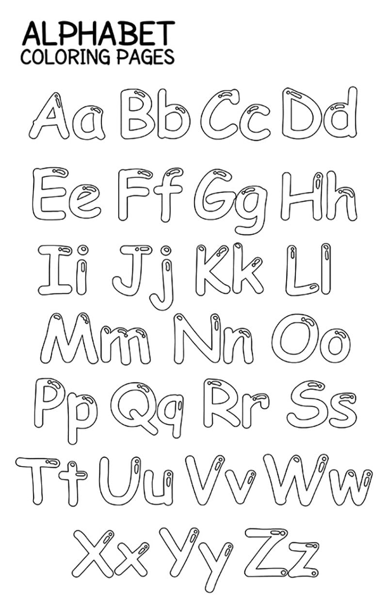 Kostenlos druckbar Alphabet