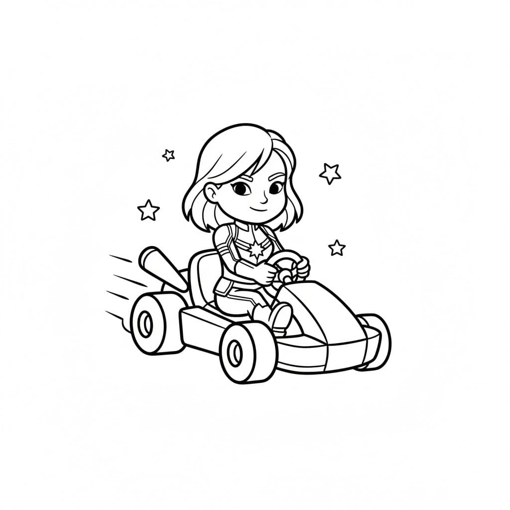 Kostenlos druckbar Captain Marvel