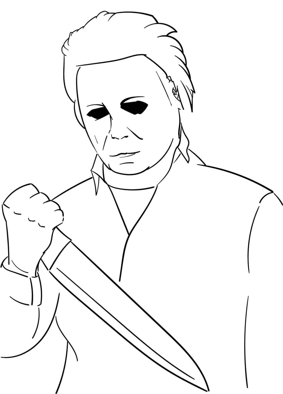 Michael Myers druckbar für Kinder