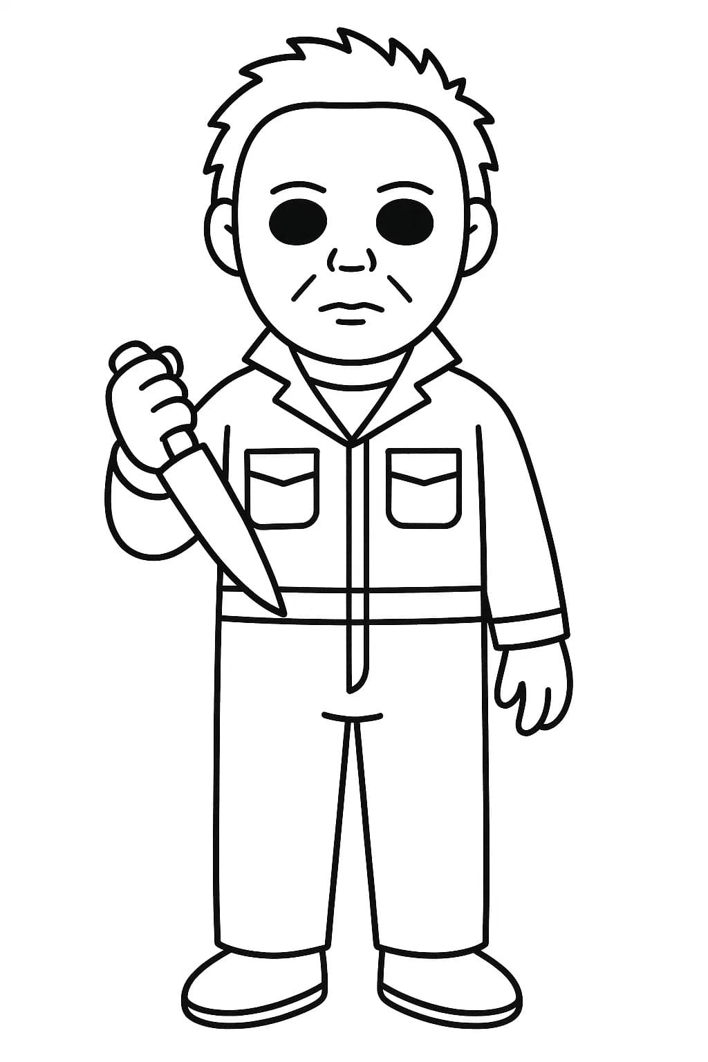 Michael Myers kostenlos druckbar für Kinder