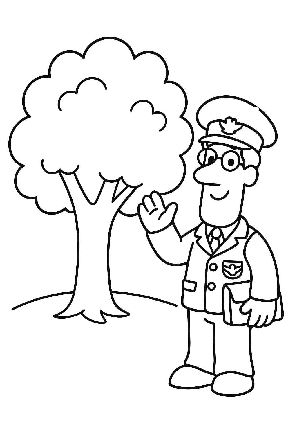 Postbote Pat kostenlos druckbar