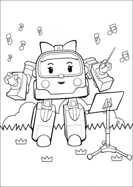 Robocar Poli kostenlos druckbar für Kinder