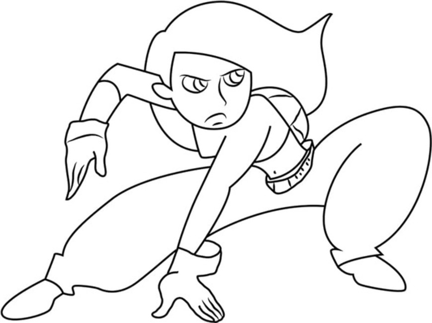 Kim Possible coloring pages