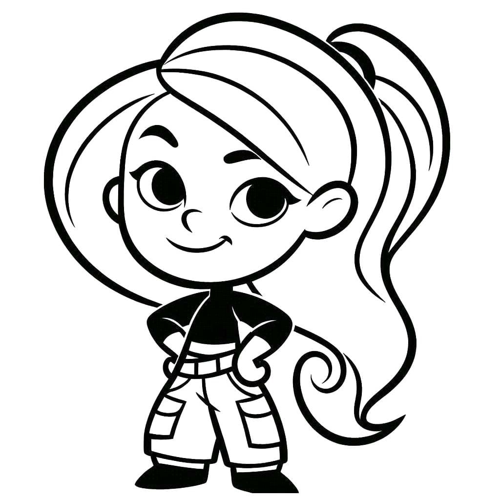 Zeichne Kim Possible druckbare für Kinder