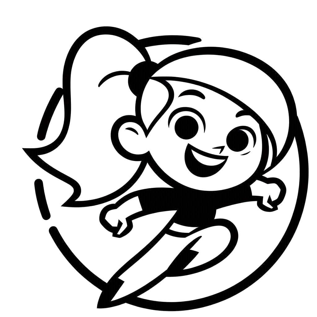 Zeichne Kim Possible schlicht