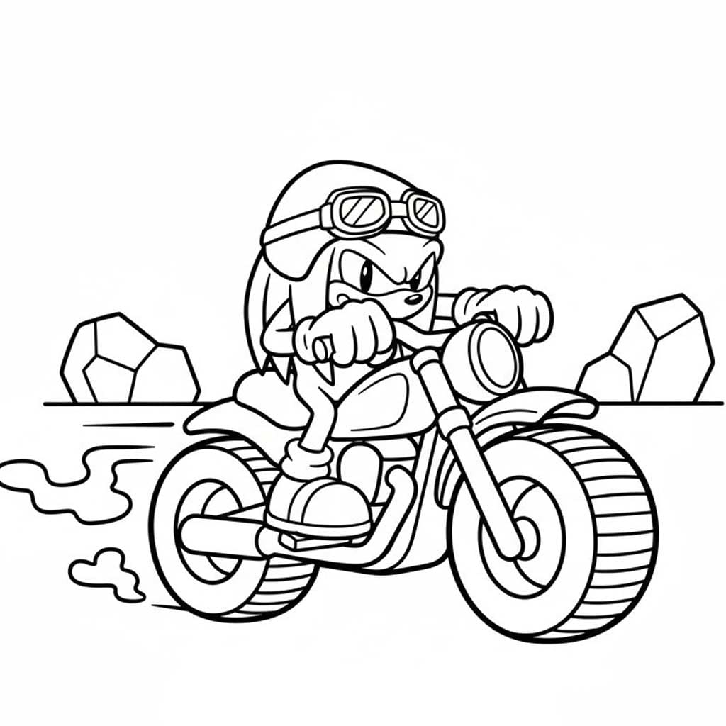 Zeichne Knuckles einfach