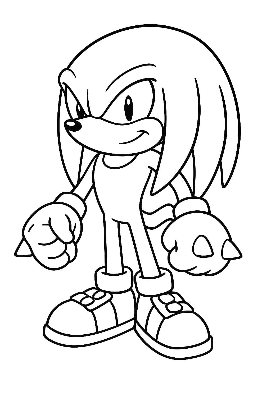 Knuckles ausmalbilder