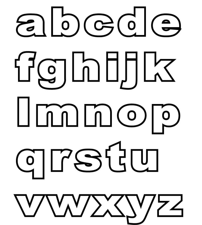 Zeichnen Alphabet basisch