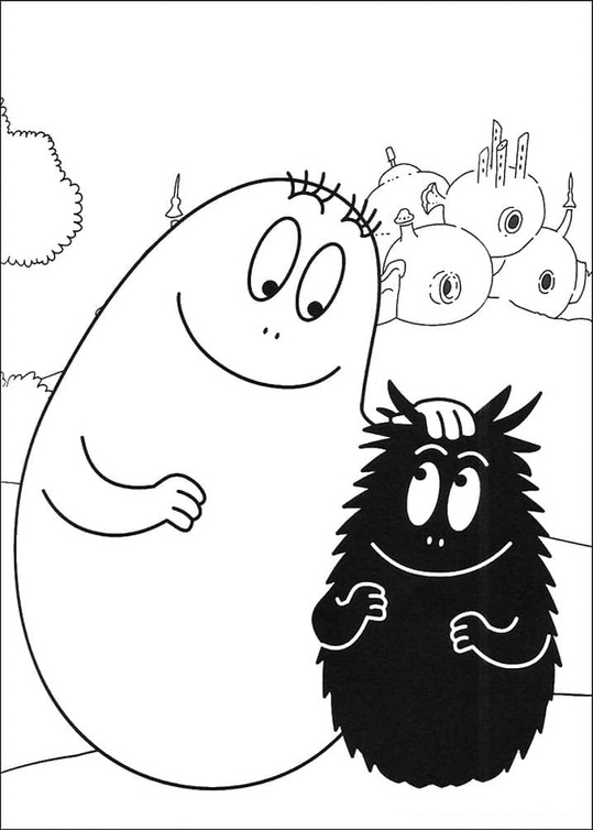 Zeichnen Barbapapa für Kinder