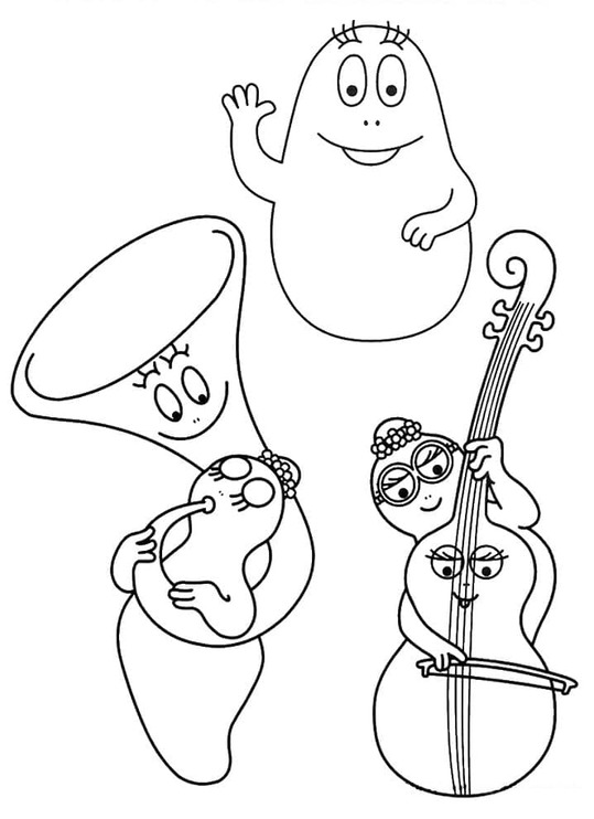 Zeichnen Barbapapa kostenlos basisch