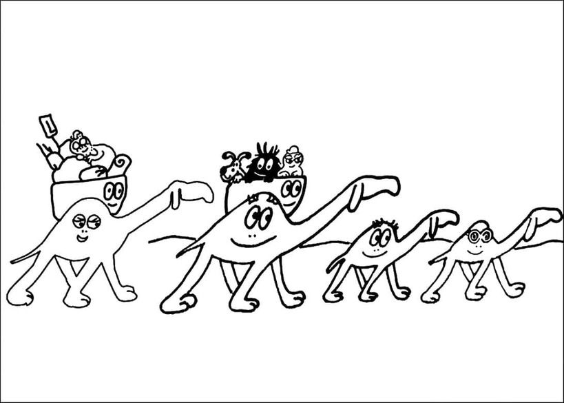 Zeichnen Barbapapa kostenlos einfach