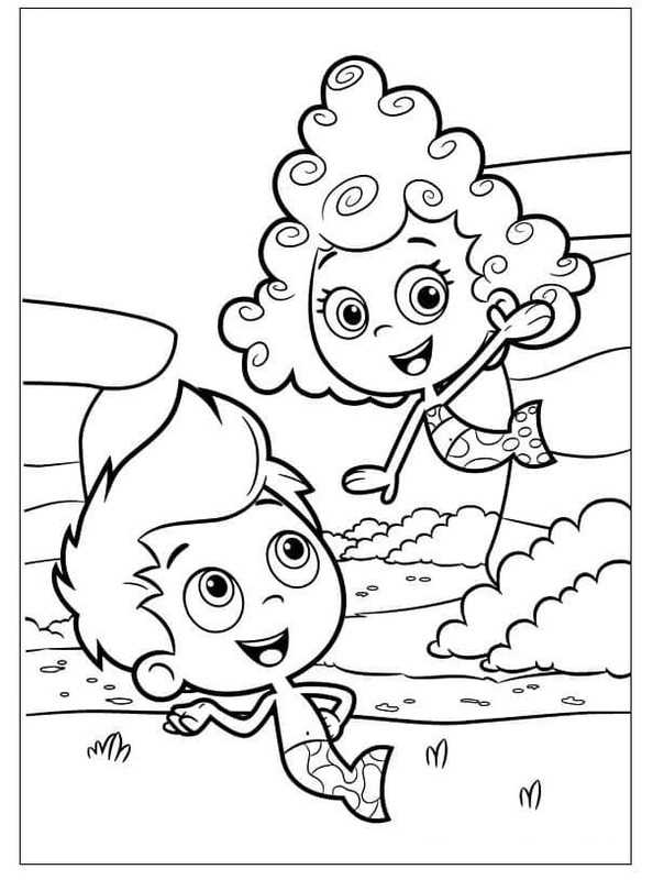 Zeichnen Bubble Guppies basisch