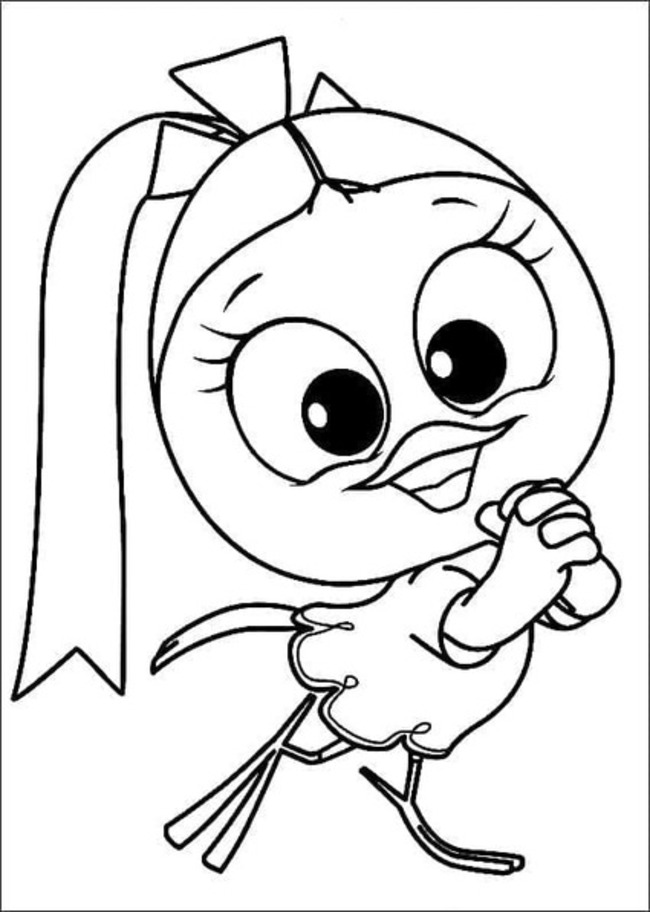 Zeichnen Calimero druckbar einfach