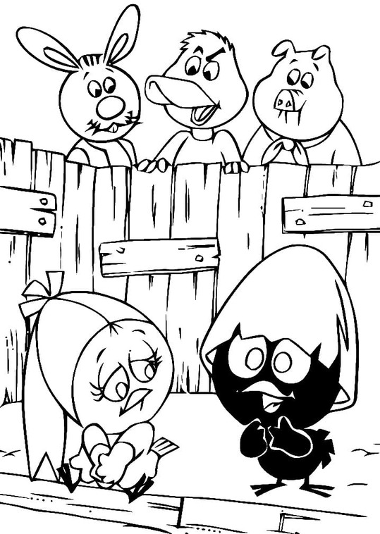 Zeichnen Calimero einfach