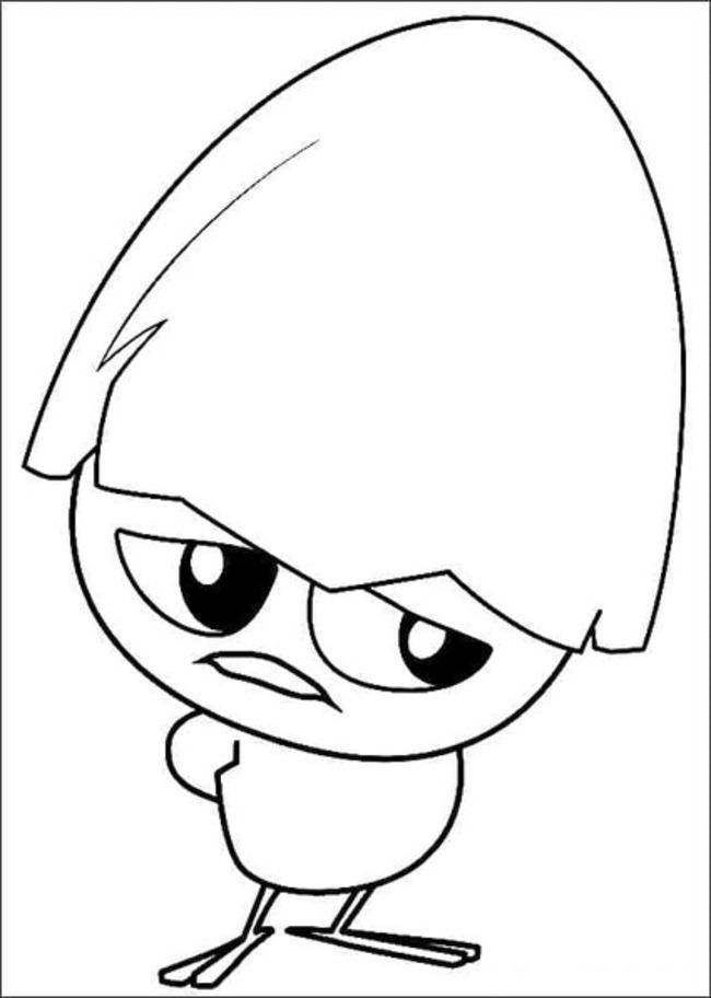 Zeichnen Calimero kostenlos druckbar schlicht