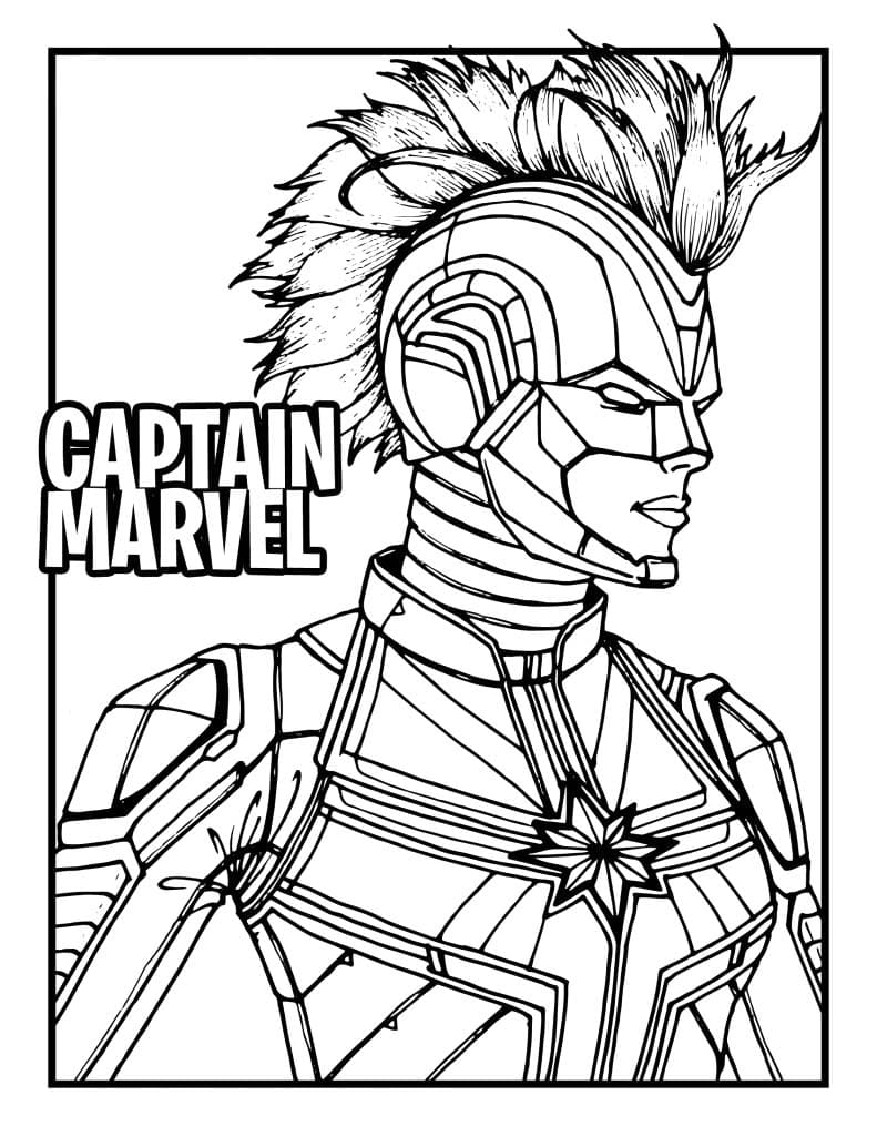 Zeichnen Captain Marvel 1