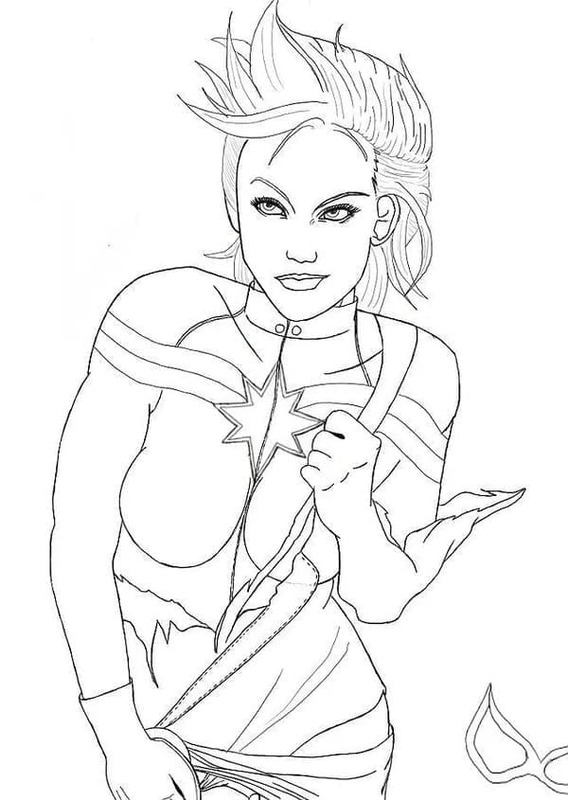 Zeichnen Captain Marvel 3