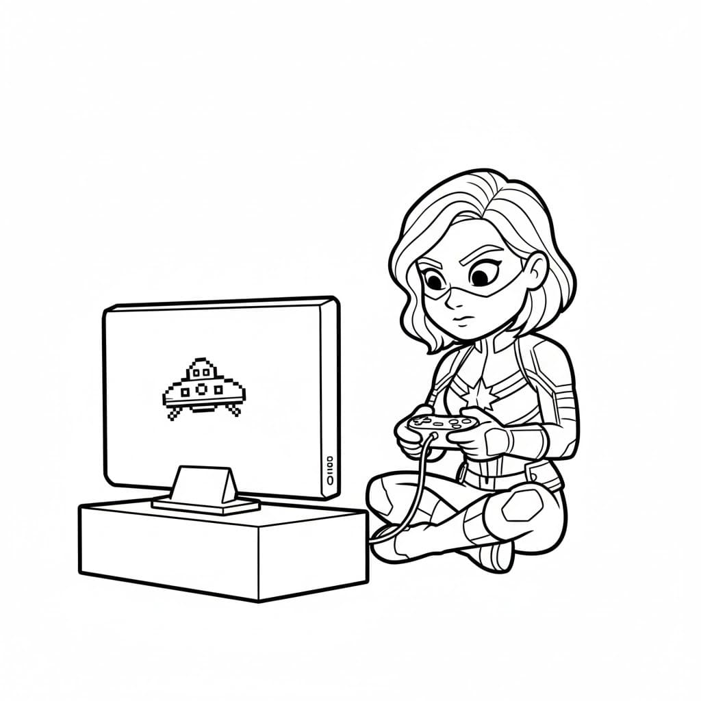 Zeichnen Captain Marvel einfach