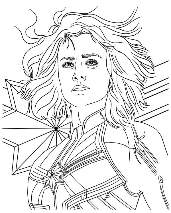 Captain Marvel ausmalbilder