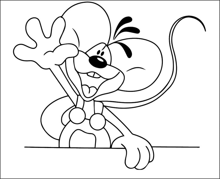 Zeichnen Diddl kostenlos für Kinder