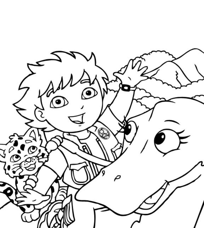 Zeichnen Diego druckbar