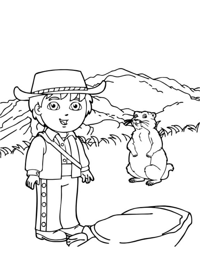 Zeichnen Diego kostenlos druckbar