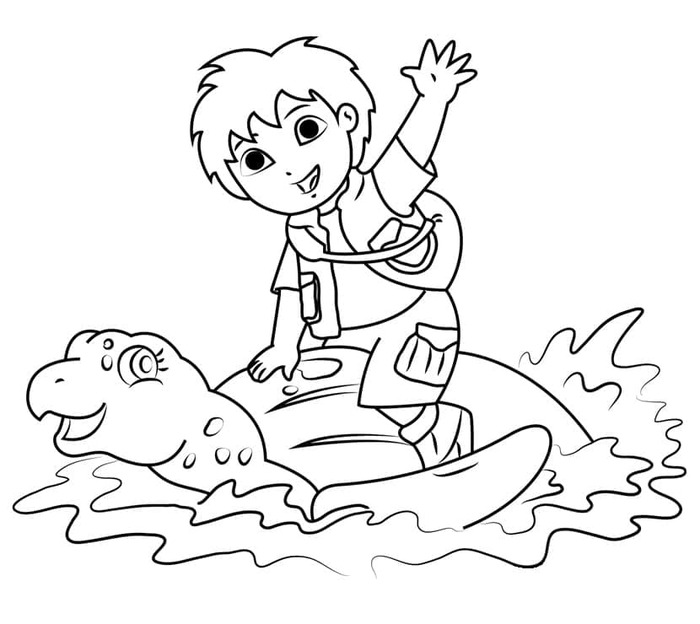 Zeichnen Diego kostenlos schlicht