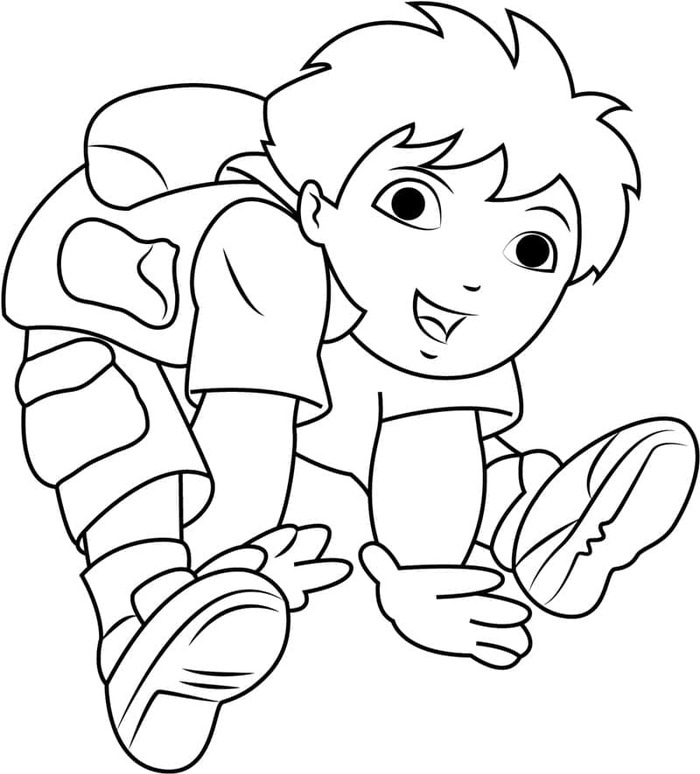 Zeichnen Diego zum Ausdrucken